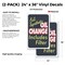 Signmission Oil Change, Vinyl Decals Only 24 Inch x 36 Inch, Vinyl Decal, 2PK DSB-2436-2PACK-30406 - alternate 2