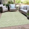 Homeroots 9' X 12' Mint Green And Ivory Geometric Washable Indoor Outdoor Area Rug 596127 - alternate 7