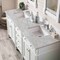 James Martin Vanities Brittany 72'' D Vanity, Bright White Vanity w/ Victorian Sil Silestone Top w/ Wireless Charger 655-V72-BW-FVSL - alternate 8