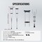 Vevor Underarm Crutches 13-Level Height Adjustable Under Arm Walking Crutches, 2PK FBL570323 - alternate 5