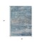 Homeroots 5' X 8' Sky Blue And Gray Abstract Washable Indoor Outdoor Area Rug 630850 - alternate 8