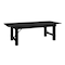 Flash Furniture HERCULES 8' x 40 in.  Black Wash Commercial Farmhouse Folding Table, Antique Rustic Solid Pine XA-F-96X40-BW-GG - alternate 6