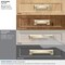 Amerock Appoint 5-1/16 in & 6-5/16 in 128 mm & 160 mm Center-to-Center Golden Champagne Cabinet Cup Pull BP36763BBZ - alternate 3