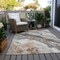 Homeroots 10' X 14' Silver And Copper Abstract Washable Indoor Outdoor Area Rug 618435 - alternate 8