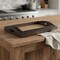 Homeroots 24in Brown Rectangular Wood Handmade Tray With Handles 483309 - alternate 8