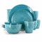 Elama Aqua Lily 16 Piece Luxurious Stoneware Dinnerware with Complete Setting for 4 EL-AQUALILY - alternate 9