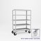 Pucel Five Shelf Extra Heavy Duty Stock Cart, 24 in W x 68 in H x 48 in D, Light Blue H-2448-S - alternate 1