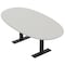 Skutchi Designs 7ft Boval Conference Table With Power | Harmony Series | 6 Person Meeting Room Table HAR-BOVL-48X84-T.BK-U779-NA - alternate 1