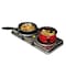 Megachef Electric Portable Heavy Duty Lightweight Dual Infrared Burner Cooktop Buffet Range in Steel MC-6206A - alternate 1