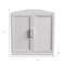 Homeroots 31in White Wood Corner Accent Cabinet 693402 - alternate 5