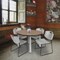 Regency Round Kee Breakroom Table W/ 4 Zeng Stack Chairs, 42 in W, 42 in L, Noble Oak TB42RNDNOBPCM44GY - alternate 5