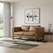 Homeroots 62" Brown Leather Sofa 641138 - alternate 6