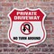 Signmission Private Driveway Shield Sign No Turn Aro, 6 Inch X 6 Inch, Plastic Sign SHI-P-6-435 - alternate 4