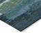 Homeroots 5' X 8' Teal Blue Abstract Washable Indoor Outdoor Area Rug 608754 - alternate 7
