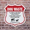 Signmission Dog Poop Shield Sign Dog Waste Is A Thre, 6 inch X 6 inch, Plastic Sign, 2PK SHI-P-2PACK-6-374 - alternate 5