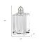 Homeroots Set of Two Clear And Silver Crystal Pepper Shakers 376095 - alternate 5
