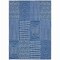 Homeroots 5' X 8' Navy Blue And Ivory Geometric Washable Indoor Outdoor Area Rug 596951 - alternate 6