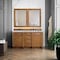 James Martin Vanities Bristol 60'' D Vanity, Saddle Brown w/ Victorian Sil Silestone Top w/FreePower Wireless Charger 157-V60D-SBR-FVSL - alternate 7