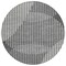 Homeroots 8' Charcoal And Ivory Round Geometric Washable Indoor Outdoor Area Rug 597621 - alternate 6