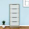 Homeroots 18" Brown And White Five Drawer Chest 477817 - alternate 4