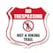 Signmission No Trespassing Shield Sign Not A Hiking, 18 inch X 18 inch, Plastic Sign, 2PK SHI-P-2PACK-18-414 - alternate 1