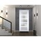 Vdomdoors Front Exterior Prehung FiberGlass Door Frosted Glass / Manux 8002 White Silk / Office Commercial an MANUX8002EXD-WS-W36 x H80-RH - alternate 3