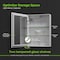 Fab Glass And Mirror 18in in. Frameless Round Mirror with Safety Backing, 1in Beveled Edge Wall Mounted Hooks Bathroom HC20X28-CB - alternate 4