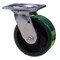 Service Caster 5 Inch Green Poly on Cast Iron Wheel Swivel Caster with Ball Bearing SCC SCC-30CS520-PUB-GB - alternate 1