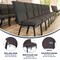 Flash Furniture Advantage Black Marble Discount Church Chair, 21" Wide EPCHT-117 - alternate 8