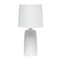 Homeroots 16" Off White Ceramic Novelty Table Lamp With White Drum Shade 643463 - alternate 3