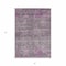 Homeroots 5' X 8' Purple And Gray Floral Washable Indoor Outdoor Area Rug 606207 - alternate 5