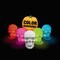 Magic Seasons Multicolored LED Color Changing Skull Halloween Decor 768462 - alternate 3