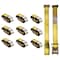 Mytee Products 10 Pc 2ft' x 12ft E Track Ratchet Straps with Spring E-Fittings, 4000 lbs - Yellow, 10PK ETKRS12x10 - alternate 1