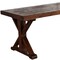 Homeroots 71" Walnut Solid Wood Trestle Base Dining Table 543509 - alternate 5