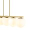Jonathan Y Luca Parisian 45.5" 5-Light Modern Glam Iron Globe Linear LED Pendant, Brass Gold/White JYL7572A - alternate 9