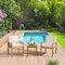 Alaterre Furniture Okemo Outdoor Small Side Patio Table Slatted Tabletop Weather-Resistant Outdoor Furniture ANOK014ANO - alternate 7