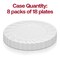 Smarty Had A Party 10.25" Clear Flair Plastic Dinner Plates (144 Plates), 144PK 210CL-CASE - alternate 4