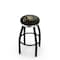 Holland Bar Stool Co 30" Blk Wrinkle Colorado Swivel Bar Stool, Chrome Ring L8B2C30ColoUn - alternate 1