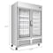 Koolmore 54 in. Commercial Two Glass Door Convertible Reach-In Refrigerator/Freezer with 49 Cu. Ft. Capacity KM-RIC-2DGD - alternate 7