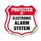 Signmission Security Alarm Shield Sign Protected By, 6 inch X 6 inch, Vinyl Decal, 2PK SHI-D-2PACK-6-460 - alternate 1