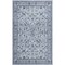 Jonathan Y Subtlety Medallion All-Over Floral Border Non-Slip Machine-Washable Blue/Ivory 3ft x 5ft Area Rug WSH504G-3 - alternate 1