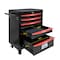 Wrightmaster 21 in. W x 13 in. D 6-Drawers Metal Roller Cabinet Tool Chest in Black ZR-245233 - alternate 4