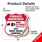 Signmission Private Driveway Shield Sign Under 24 Ho, 4 inch X 4 inch, Vinyl Decal, 2PK SHI-D-2PACK-4-437 - alternate 3