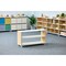 Beleduc By Playwell Palermo 41inx14in 2-Layer Shelf - Double-Sided, Fireproof White/Oak HPL, 32.6inH, Ages 3+ 846027 - alternate 7