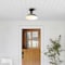 Jonathan Y Camila 14" 1-Light Classic Industrial Indoor/Outdoor Iron LED Semi Flush Mount, Gray/White JYL7617D - alternate 8