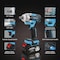 Wrightmaster 21V Cordless Impact Wrench Set with 2Ah Battery, 3/8in Keyless Chuck, 2-Speed, LED Light ZR-AIRXPRO - alternate 4
