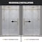 Anzzi 48in x 76in Frameless Shower Door with Sliding in Brushed Gold with Tsunami Tempered Clear Glass SD-FRLS06101BG - alternate 9