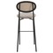 Leisuremod Euston Wicker Bar Stool with Black Steel Frame, Beige EC29BG - alternate 8