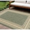 Homeroots 6' X 9' Green Geometric Indoor Outdoor Area Rug 572874 - alternate 6