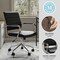 Martha Stewart Piper Upholstered Office Chair in Black/Polished Nickel CH-220921-2-BK-MS - alternate 8